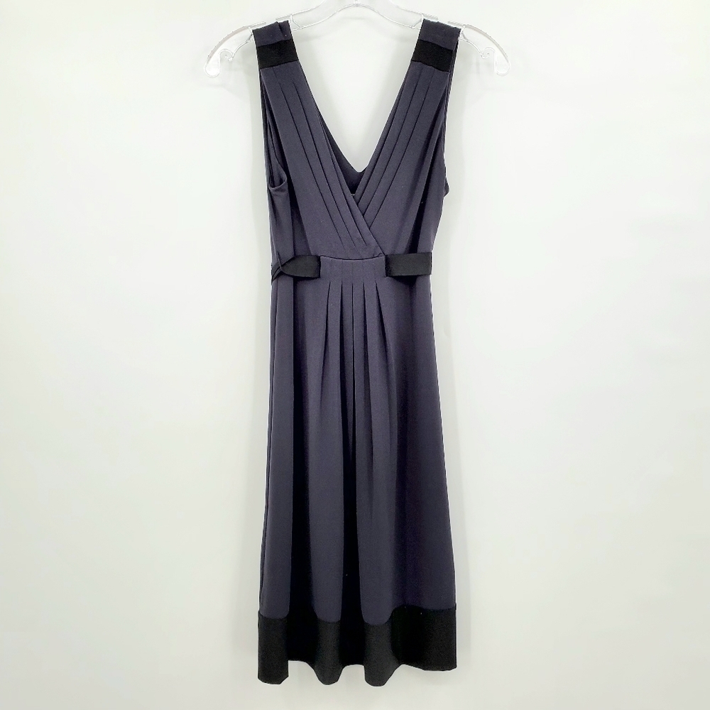 BCBGMaxAzria Navy Blue Black Lightweight Casual Dress
